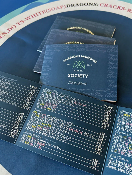 2026 Mahjong Cards - Printed Set of 4