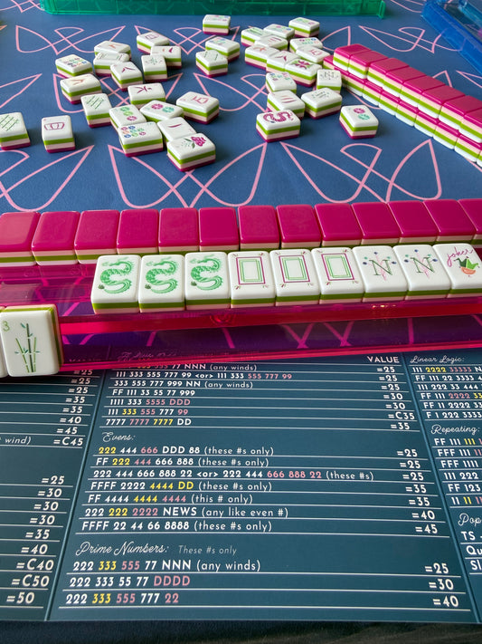 2026 Mahjong Cards - Set of 4 (LARGE)